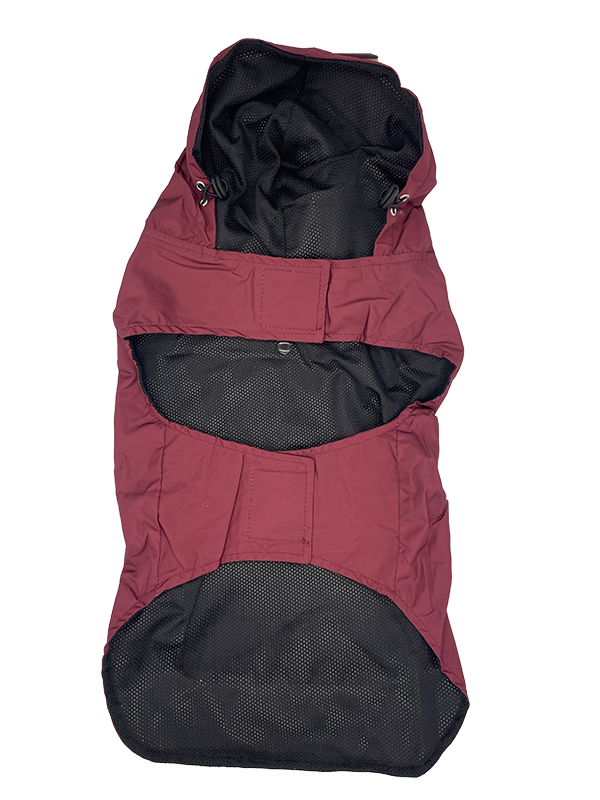 Lightweight Raincoat - Burgundy - Image 3