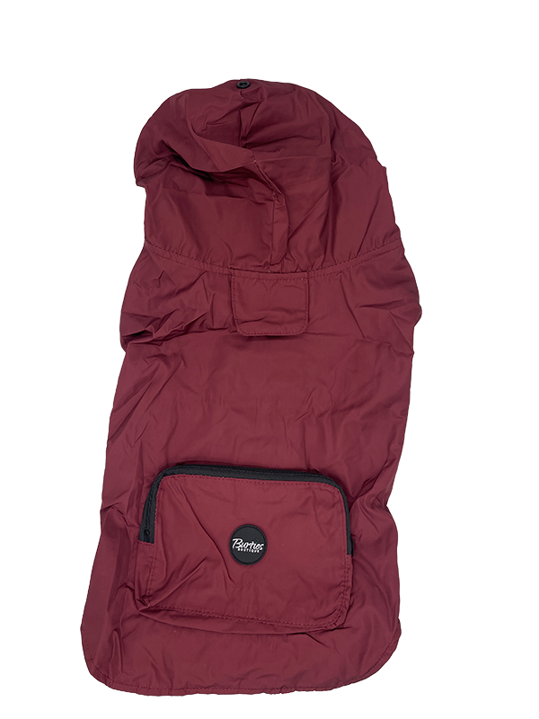 Lightweight Raincoat - Burgundy - Image 2
